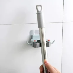 Discount 6 st 11,5*7,5*4,2 cm självhäftande kvast hållare kvast krok väggmonterad mopp och hållare för garderob krattor trädgård garage förvaring