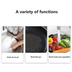 Clearance 1 st - Livsmedelsklassad Anti-Rep-Silikon Svamp för Köksdiskmaskin, Barnens Tallrik, Grönsaker, Frukt, Diskbänk, Tvätta Händerna Slumpmässigt