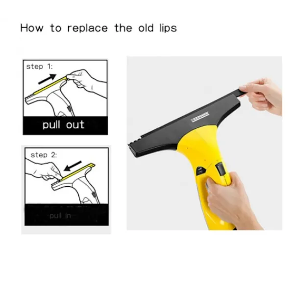 Hot 2 st (280 mm) Passar till Kärcher ersättningsgummilappar fönster c