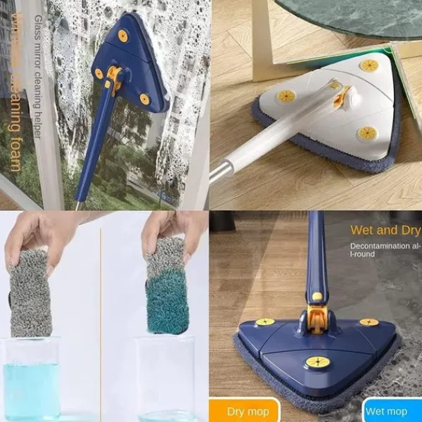 Best 3 st 360° Vridbart Justerbart Städmopp-byte-FS-