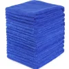 Best 20 st Absorberande Mikrofiberhandduk Bilvård Hem Kök Tvätt Städduk Blå