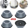 Outlet 4 st Antivibrationsfotkuddar Stötsäkra gummiben Slipstop Tyst Skid Raiser Matta För tvättmaskin Stöd Dämpare Stativ