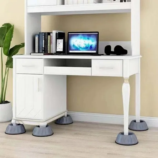 Outlet 4 st Antivibrationsfotkuddar Stötsäkra gummiben Slipstop Tyst Skid Raiser Matta För tvättmaskin Stöd Dämpare Stativ