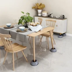 Outlet 4 st Antivibrationsfotkuddar Stötsäkra gummiben Slipstop Tyst Skid Raiser Matta För tvättmaskin Stöd Dämpare Stativ