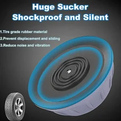 Outlet 4 st Antivibrationsfotkuddar Stötsäkra gummiben Slipstop Tyst Skid Raiser Matta För tvättmaskin Stöd Dämpare Stativ