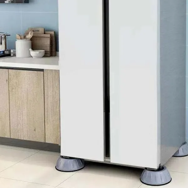 Online 4 st Antivibrationsfotkuddar Stötsäkra Gummiben Slipstop Tyst Skidhöjare Matta för Tvättmaskin Stöd Dämpare Stativ