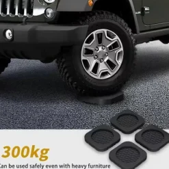 Clearance 4 st Anti-vibrationskuddar för tvättmaskiner - Halkfria & Ljudreducerande Universalfötter för Apparater, Möbler