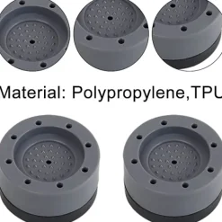 Discount 8 st Anti-vibrationsmattor för tvättmaskin Runda dynor