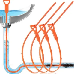 Clearance 3 st Avloppsrensare, Återvinningsbar Toalettrensare, Avloppsrensare