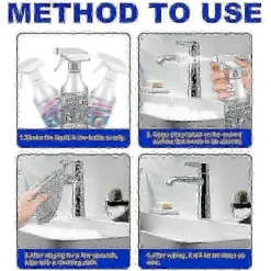 1-3 st Badrumsavkalkningsspray Svåra Fläckar Borttagningsmedel Rengöringsmedel Avkalkning Rengöringsmedel För Badkar Toalett Dusch AA 1PCS