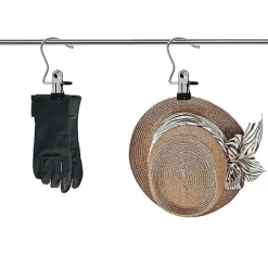 10 st bärbara tvättklämmor för resor, hem, kläder, stövlar, galgar, klämmor, hängande krokar, klämmor, klämmor i rostfritt stål