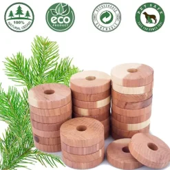 New 30 st Cedarträ-Mottavvisande 100% Naturlig Cedar Mottdödare För Garderob