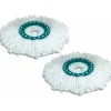Sale 2 st Clean Twist Disc Mop Ersättningshuvuden, Perfekt för Kakel och Sten