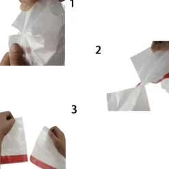 New 120 st 45cm*50cm transparenta sopsäckar med dragsko