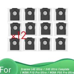 Online 12 st Dammsugarpåsar för Dreame L40 Ultra / X40 Ultra Complete / MOVA P10 Pro Ultra / MOVA P50 Pro Ultra-Perfet