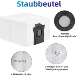 unbranded 14 st Dammsugarpåsar för Dreame D10 Plus Gen 2 Dammsugartillbehör White