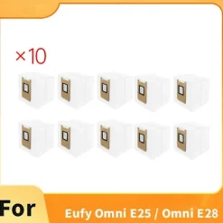 Best 10 st Dammsugarpåsar för Eufy Omni E25 / Omni E28 Dammsugare Tillbehör Dammsugarpåse Ersättningsdelar