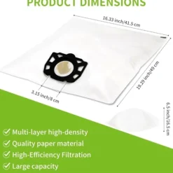 Sale W 10 st dammsugarpåsar för Kärcher dammsugare d4 d5 d6 mv4 mv5 mv6