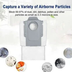 Outlet 12 st dammsugarpåsar för Qrevo, Qrevo Pro, Qrevo S, Qrevo MaxV, Qrevo Master, P10, P10 Pro robotdammsugare