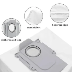 Sale 22 st dammsugarpåsar för Roborock Saros 10/10R, Q Revo, Qrevo S/Slim Gray White GrayWhite