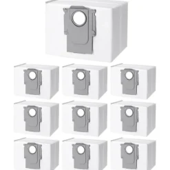 Hot 10 st dammsugarpåsar tillbehör för Xiaomi Roborock S8+/S8 Pro Ultra S7 MaxV Ultra/S7 Pro Ultra/Q7 robotdammsugare