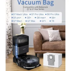 Discount 10 st dammsugarpåsar tillbehör till Xiaomi Roborock S8+/S8 Pro Ultra S7 MaxV Ultra/S7 Pro Ultra/Q7 robotdammsugare