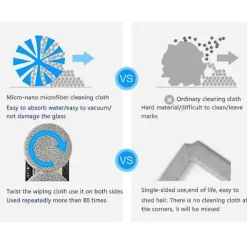 New 12 st Dammsugartillbehör Fönsterputsduk Passar Hobot 188 168 198 388