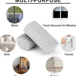 2 st Dammtorkningssvamp, Dubbelsidig Fuktig Rengöringssvamp Dammtorkare Rengöringsverktyg Återanvändbar Fuktig Dammsugare Våt Dammsugare Svamp