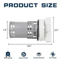 Clearance 2 st DC97-16991B Tvättmaskin Avloppspump Filter Tvättmaskinsfilter Ersätter 4000059 AP5800143 PS