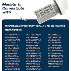 Clearance 2 st DC97-16991B Tvättmaskin Avloppspump Filter Tvättmaskinsfilter Ersätter 4000059 AP5800143 PS