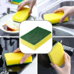 Outlet 24 st Diskmaskinskompatibla Svampar, Repfria Skursvampar med Slipande Skurkuddar, 10 cm X