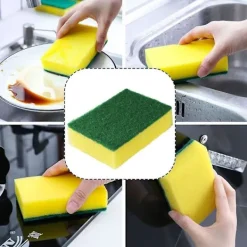 Discount 24 st disktrasor, repfria skursvampar med slipdyna, 3,94"X 2,8"X 1,2" dubbelsidiga disktrasor