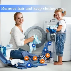 Online 9 st Djurhårsborttagare för Tvättmaskin Tvättmaskin Hårfångare Tvättmaskin Återanvändbar Hårborttagningsboll för Anti-Trassel