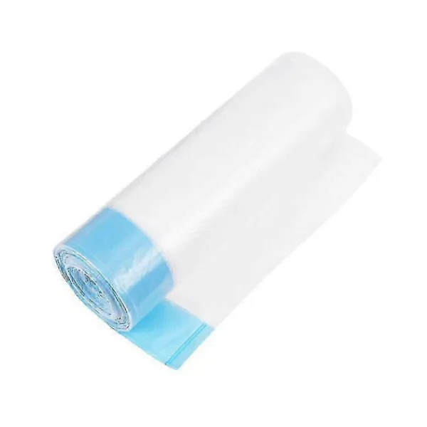 Sale 30 st dragsko sopkorg engångs klassificerade plastpåsar kök förtjockad soppåse med handtag vit