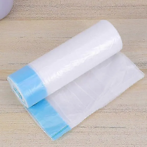 Sale 30 st dragsko sopkorg engångs klassificerade plastpåsar kök förtjockad soppåse med handtag vit