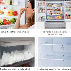 Outlet 8 st Dräneringshål Kompatibla med kylskåp, set Kompatibla med rengöring av kylskåp, Ref