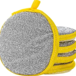 New 5/10 st Dubbelsidig Diskborste Svamp Panna Gryta Disk Svampar Hushållsrengöringsverktyg Kök Disksvamp