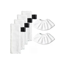 Clearance 6 st dukar, mikrofiber och torkduk 6 dukar för Karcher Steam Easy Fi