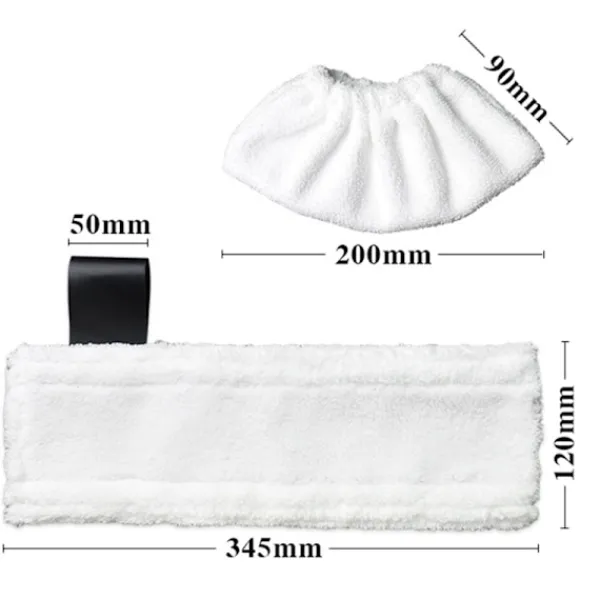 Clearance 6 st dukar, mikrofiber och torkduk 6 dukar för Karcher Steam Easy Fi