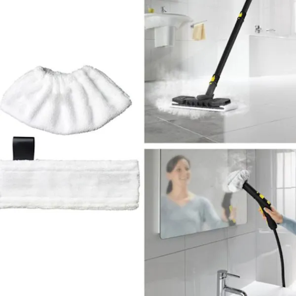 Clearance 6 st dukar, mikrofiber och torkduk 6 dukar för Karcher Steam Easy Fi