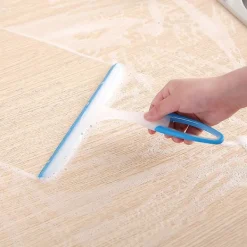 Sale 2 st Duschskrapor, Badrums- och Duschskrapa, Duschspegel Glasskrapa i Plast, Fönsterputsare för, Halkfritt mjukt lim gl[D]