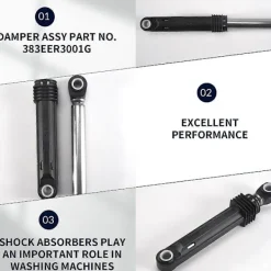 Online 3 ST 383EER3001G 4901ER2003A Stötdämpare för Tvättmaskin Ersätter Del för LG Tvättmaskin 383EER3001F,