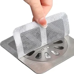 New HEET 1/10 st engångs golvavlopp klistermärke avloppshår fångare lock 10PCS