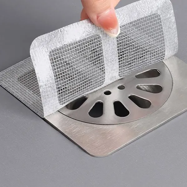 New HEET 1/10 st engångs golvavlopp klistermärke avloppshår fångare lock 10PCS