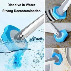 Online 60 st Engångs Toalettrengöringssystem Engångs Spolbar Refill Fresh Brush Spolbar Refill