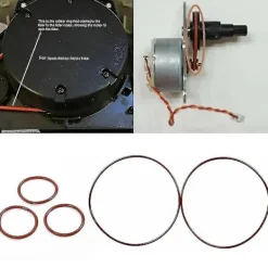 3 st ersättnings sidoborste motor O-ring drivrem för Neato Botvac