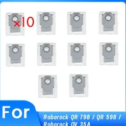 Sale 10 st Ersättningsdelar Dammpåse för Roborock QV 35A / QR 598 / QR 798 Robotdammsugare Tillbehör