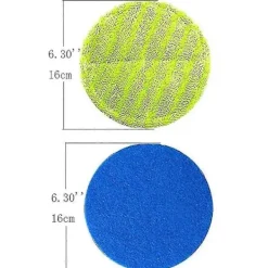 Hot 8 st Ersättningsdynor för Sladdlös Elektrisk Roterande Mopp Sopmaskin Trådlös Elektrisk Roterande Mopp Skrubber