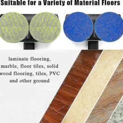 Hot 8 st Ersättningsdynor för Sladdlös Elektrisk Roterande Mopp Sopmaskin Trådlös Elektrisk Roterande Mopp Skrubber