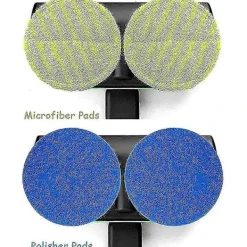 Hot 8 st Ersättningsdynor för Sladdlös Elektrisk Roterande Mopp Sopmaskin Trådlös Elektrisk Roterande Mopp Skrubber